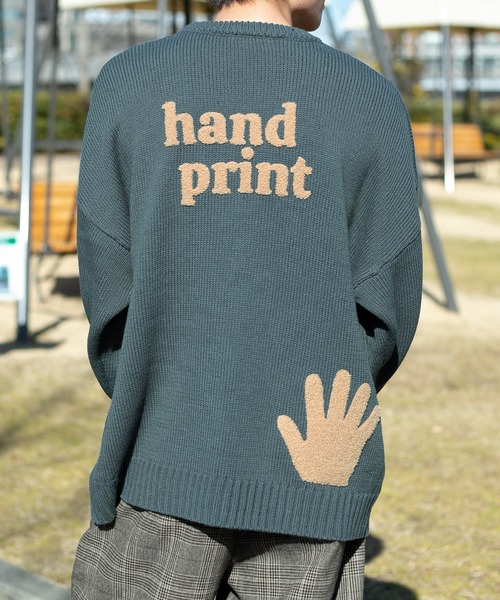 PairPair（ペアペア）の「ハンドサガラ刺繍ニットプルオーバー(ユニセックス)（ニット/セーター・レディース・グリーン/アイボリー/グレイッシュブルー・FREE）」の11枚目の写真