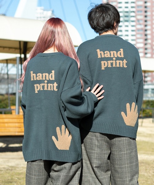 PairPair（ペアペア）の「ハンドサガラ刺繍ニットプルオーバー(ユニセックス)（ニット/セーター・レディース・グリーン/アイボリー/グレイッシュブルー・FREE）」の16枚目の写真