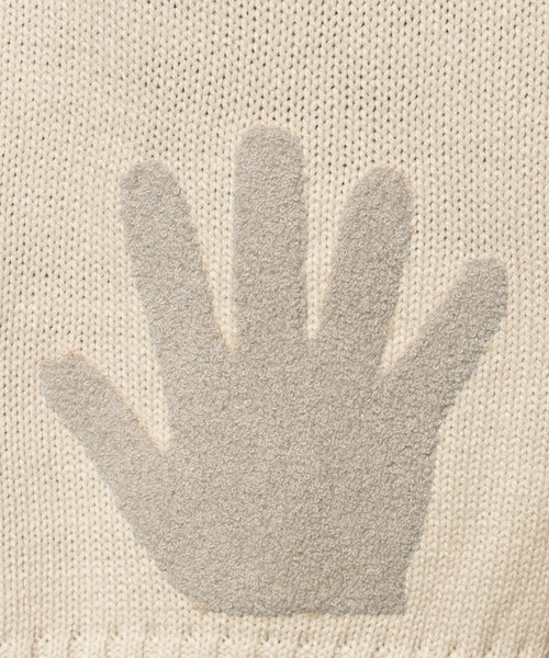 PairPair（ペアペア）の「ハンドサガラ刺繍ニットプルオーバー(ユニセックス)（ニット/セーター・レディース・グリーン/アイボリー/グレイッシュブルー・FREE）」の7枚目の写真