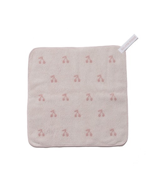 gelato pique（ジェラートピケ）の「チェリーループ付きタオル（その他ルームウェア・レディース・ピンク・FREE）」の2枚目の写真