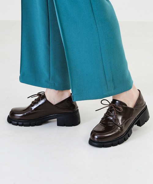 ORiental TRaffic（オリエンタルトラフィック）の「タンクソールレースアップパンプス 25106（ドレスシューズ・レディース・ブラック/ブラウン/キャメル・33/34/35/36/37/38/39/40/41/42/43）」の10枚目の写真