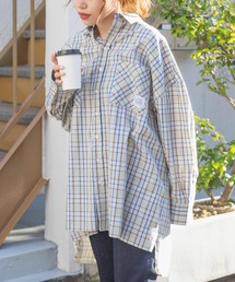 MILKFED. | EMBROIDERED LOGO PLAID SHIRT(シャツ/ブラウス)