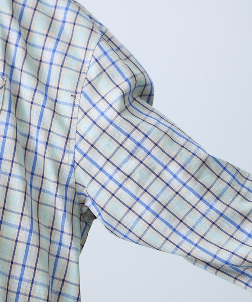 MILKFED.（ミルクフェド）の「EMBROIDERED LOGO PLAID SHIRT（シャツ/ブラウス・レディース・ピンク/グリーン/ライトグリーン・ONE SIZE）」の13枚目の写真