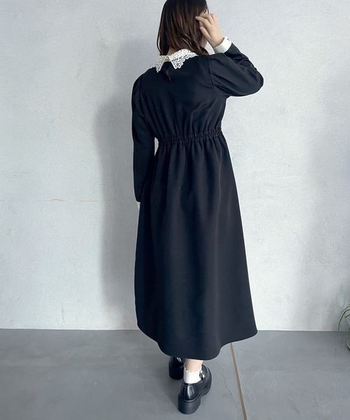 OLIVE des OLIVE(オリーブデオリーブ)の「【WEB限定】お上品ワンピース(ワンピース・レディース・ブラック/ベージュ/ラベンダー・FREE)」の5枚目の写真