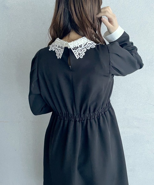 OLIVE des OLIVE(オリーブデオリーブ)の「【WEB限定】お上品ワンピース(ワンピース・レディース・ブラック/ベージュ/ラベンダー・FREE)」の7枚目の写真