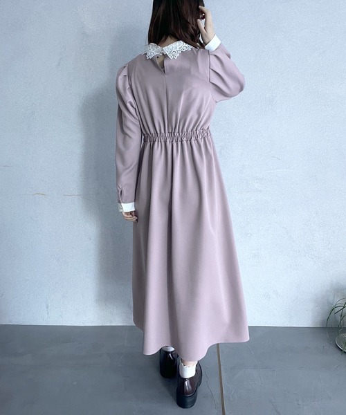 OLIVE des OLIVE(オリーブデオリーブ)の「【WEB限定】お上品ワンピース(ワンピース・レディース・ブラック/ベージュ/ラベンダー・FREE)」の9枚目の写真