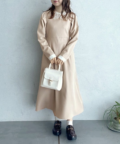 OLIVE des OLIVE(オリーブデオリーブ)の「【WEB限定】お上品ワンピース(ワンピース・レディース・ブラック/ベージュ/ラベンダー・FREE)」の12枚目の写真