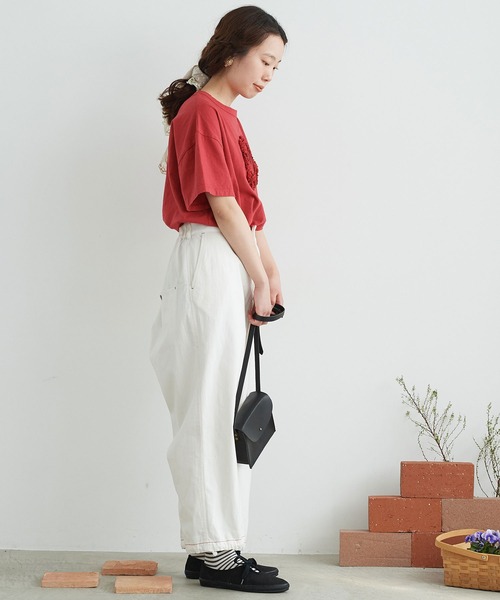 chambre de charme（シャンブルドゥシャーム）の「cdc leather しかくいポシェット（ショルダーバッグ・レディース・ブラック/キャメル・FREE）」の18枚目の写真