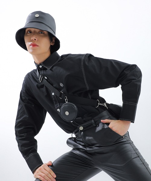 BASIC COTTON(ベーシックコットン)の「A'GEM/9 × .kom『BASIC COTTON/ベーシックコットン』ブランドロゴ バケットハット(ハット・レディース・ブラック/A・FREE)」の9枚目の写真