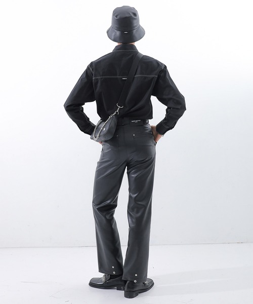 BASIC COTTON(ベーシックコットン)の「A'GEM/9 × .kom『BASIC COTTON/ベーシックコットン』ブランドロゴ バケットハット(ハット・レディース・ブラック/A・FREE)」の12枚目の写真