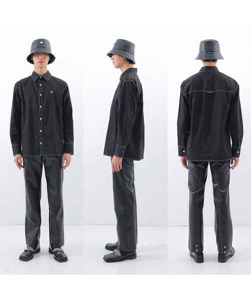 BASIC COTTON(ベーシックコットン)の「A'GEM/9 × .kom『BASIC COTTON/ベーシックコットン』ブランドロゴ バケットハット(ハット・レディース・ブラック/A・FREE)」の13枚目の写真