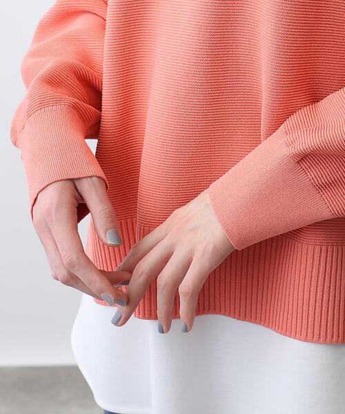 INDIVI(インディヴィ)の「◆【LLサイズ限定/2点セット/日本製/洗える】カットソー付Vネックニット(その他トップス・レディース・サックスブルー/ライトグリーン/ライトオレンジ系/チャコールグレー・19/13/15 )」の10枚目の写真