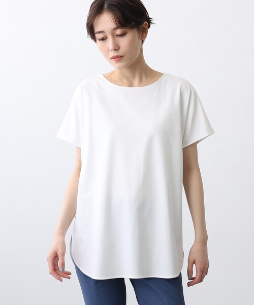INDIVI(インディヴィ)の「◆【LLサイズ限定/2点セット/日本製/洗える】カットソー付Vネックニット(その他トップス・レディース・サックスブルー/ライトグリーン/ライトオレンジ系/チャコールグレー・19/13/15 )」の15枚目の写真