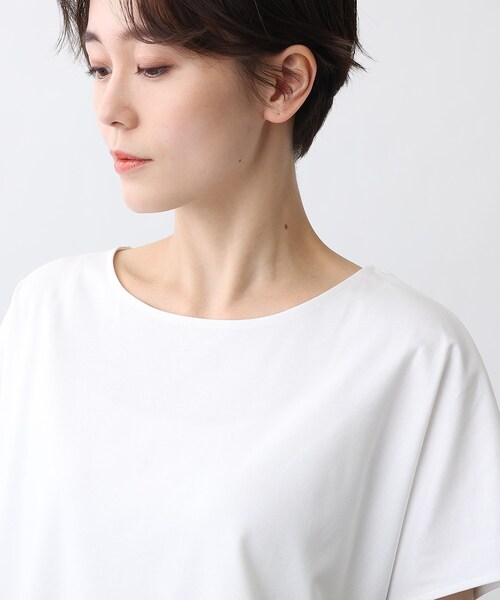 INDIVI(インディヴィ)の「◆【LLサイズ限定/2点セット/日本製/洗える】カットソー付Vネックニット(その他トップス・レディース・サックスブルー/ライトグリーン/ライトオレンジ系/チャコールグレー・19/13/15 )」の18枚目の写真