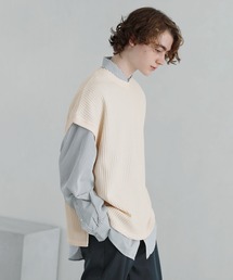 ETELIO | ビックシルエットワッフルベスト(ベスト)