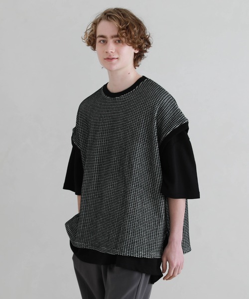 ETELIO（エテリオ）の「ビッグシルエットワッフルベスト（ベスト・メンズ・チャコール/サックスブルー/ブラック/アイボリー/テラコッタ/ネイビー・L/M/S）」の3枚目の写真