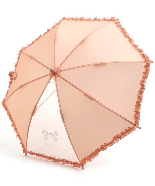 Ampersand（アンパサンド）の「フリル窓付き傘（長傘・キッズ・ピンク/ラベンダー・SMALL/MEDIUM/LARGE/X-SMALL）」の2枚目の写真