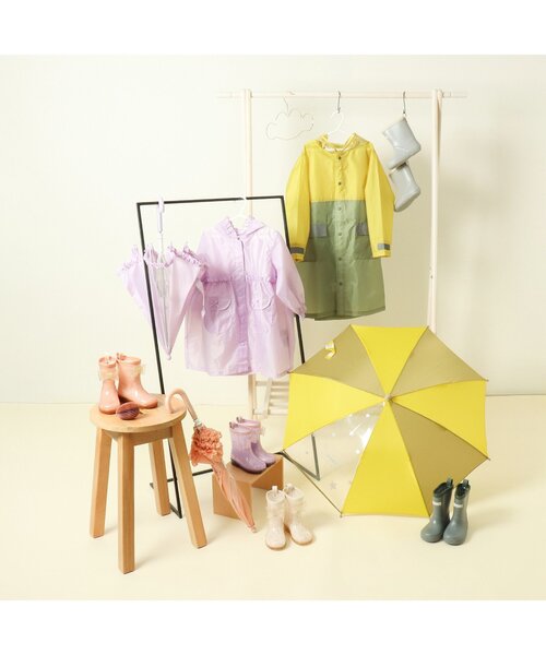 Ampersand（アンパサンド）の「フリル窓付き傘（長傘・キッズ・ピンク/ラベンダー・SMALL/MEDIUM/LARGE/X-SMALL）」の4枚目の写真