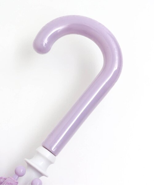 Ampersand（アンパサンド）の「フリル窓付き傘（長傘・キッズ・ピンク/ラベンダー・SMALL/MEDIUM/LARGE/X-SMALL）」の5枚目の写真