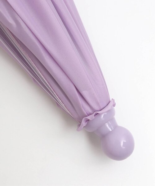 Ampersand（アンパサンド）の「フリル窓付き傘（長傘・キッズ・ピンク/ラベンダー・SMALL/MEDIUM/LARGE/X-SMALL）」の10枚目の写真