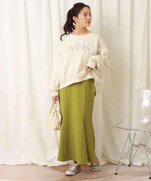 libelle more（リベル モア）の「ジャガードニットマーメイドスカート（スカート・レディース・ブラック/ピンク/ライム/グレイッシュベージュ・M/L）」の11枚目の写真