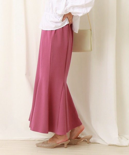 libelle more（リベル モア）の「ジャガードニットマーメイドスカート（スカート・レディース・ブラック/ピンク/ライム/グレイッシュベージュ・M/L）」の17枚目の写真