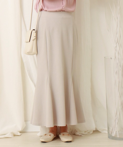 libelle more（リベル モア）の「ジャガードニットマーメイドスカート（スカート・レディース・ブラック/ピンク/ライム/グレイッシュベージュ・M/L）」の19枚目の写真