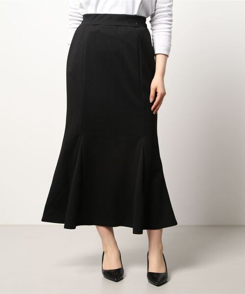 libelle more（リベル モア）の「ジャガードニットマーメイドスカート（スカート・レディース・ブラック/ピンク/ライム/グレイッシュベージュ・M/L）」の5枚目の写真