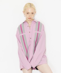 X-girl | RIB PANEL SHIRT(シャツ/ブラウス)
