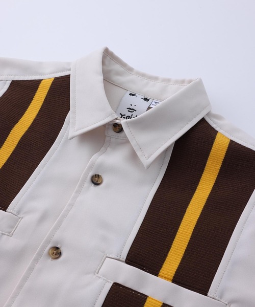 X-girl(エックスガール)の「RIB PANEL SHIRT(シャツ/ブラウス・レディース・ブラック/ピンク/ホワイト・M/S)」の12枚目の写真