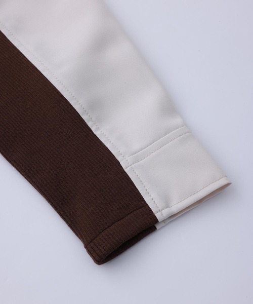 X-girl(エックスガール)の「RIB PANEL SHIRT(シャツ/ブラウス・レディース・ブラック/ピンク/ホワイト・M/S)」の14枚目の写真