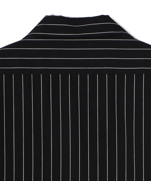 神配色 黒×紫 Schott BOX型ストライプシャツ ショット 神配色 黒×紫 Schott BOX型ストライプシャツ ショット トップス