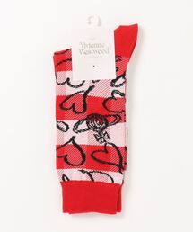 ヴィヴィアン　viviennewestwood スカルハート オーバーニー　靴下 ヴィヴィアン viviennewestwood スカルハート オーバーニー 靴下