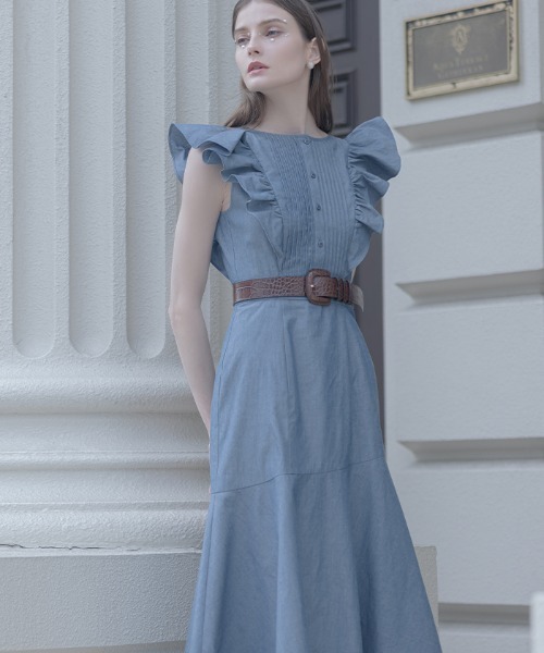 AMBIENT(アンビエント)の「クロコ型押しレザーベルト(ベルト・レディース・ブラック/ブラウン/アイボリー/キャメル・FREE)」の5枚目の写真