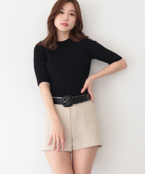 AMBIENT(アンビエント)の「クロコ型押しレザーベルト(ベルト・レディース・ブラック/ブラウン/アイボリー/キャメル・FREE)」の14枚目の写真