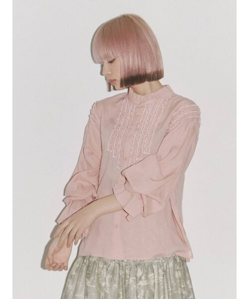 merry jenny（メリージェニー）の「ruffleフリルオーバーブラウス（シャツ/ブラウス・レディース・オフホワイト/ピンク/イエロー・FREE）」の10枚目の写真