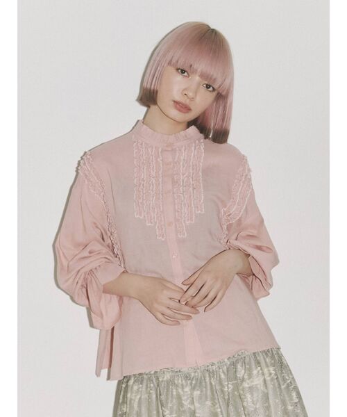 merry jenny（メリージェニー）の「ruffleフリルオーバーブラウス（シャツ/ブラウス・レディース・オフホワイト/ピンク/イエロー・FREE）」の13枚目の写真