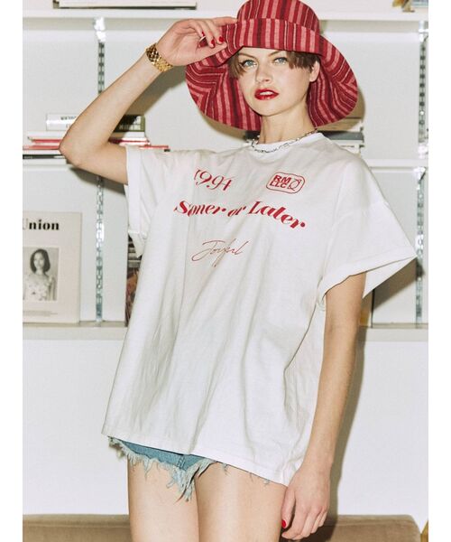 jouetie（ジュエティ）の「クラシックロゴ スーパーBIG Tシャツ（Tシャツ/カットソー・レディース・ブラック/レッド/オフホワイト・MEDIUM）」の11枚目の写真