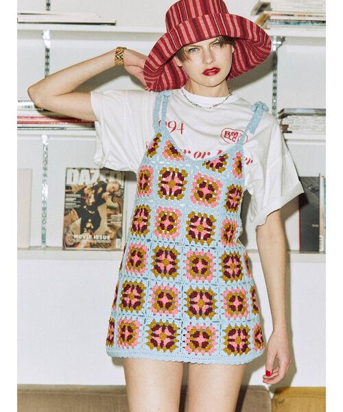 jouetie（ジュエティ）の「クラシックロゴ スーパーBIG Tシャツ（Tシャツ/カットソー・レディース・ブラック/レッド/オフホワイト・MEDIUM）」の12枚目の写真