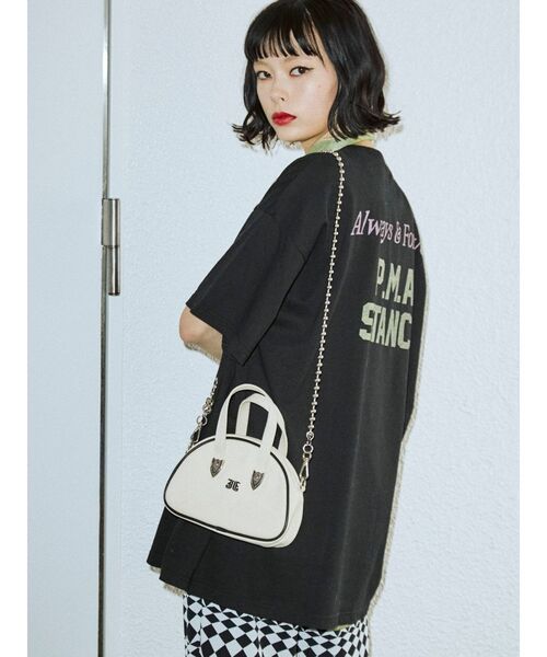 jouetie（ジュエティ）の「クラシックロゴ スーパーBIG Tシャツ（Tシャツ/カットソー・レディース・ブラック/レッド/オフホワイト・MEDIUM）」の16枚目の写真