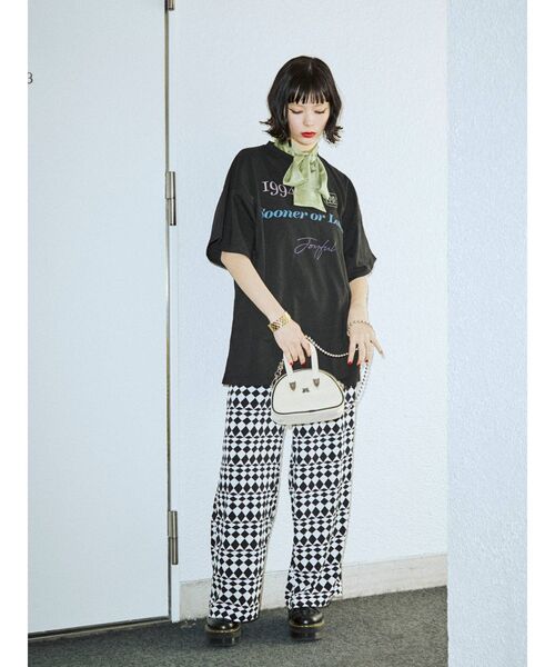 jouetie（ジュエティ）の「クラシックロゴ スーパーBIG Tシャツ（Tシャツ/カットソー・レディース・ブラック/レッド/オフホワイト・MEDIUM）」の17枚目の写真