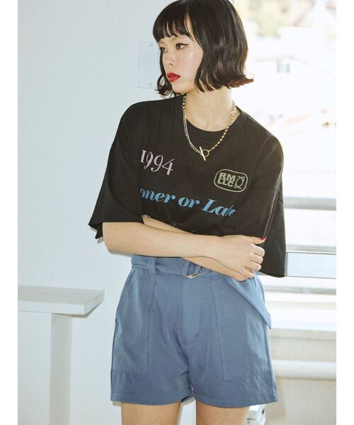 jouetie（ジュエティ）の「クラシックロゴ スーパーBIG Tシャツ（Tシャツ/カットソー・レディース・ブラック/レッド/オフホワイト・MEDIUM）」の20枚目の写真