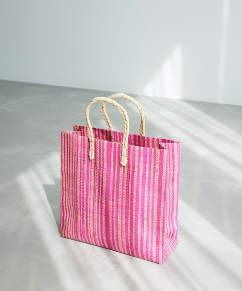ROPE'（ロペ）の「ラフィアシートA4トートバック（ハンドバッグ・レディース・ピンク系その他2/イエロー/その他・FREE）」の10枚目の写真