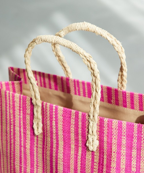 ROPE'（ロペ）の「ラフィアシートA4トートバック（ハンドバッグ・レディース・ピンク系その他2/イエロー/その他・FREE）」の11枚目の写真
