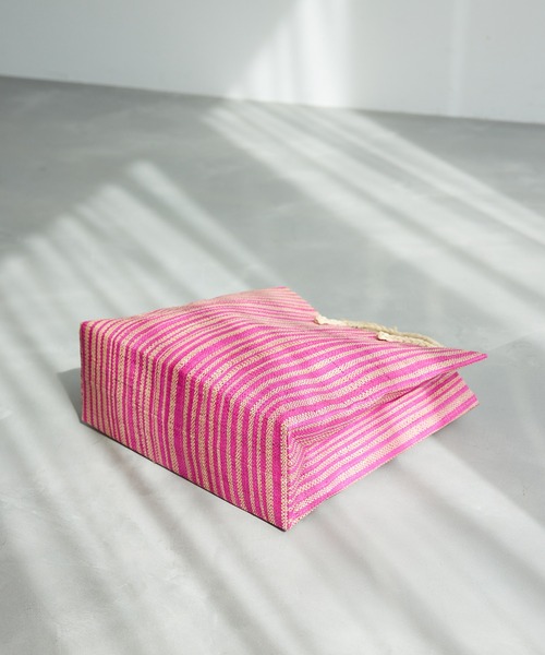 ROPE'（ロペ）の「ラフィアシートA4トートバック（ハンドバッグ・レディース・ピンク系その他2/イエロー/その他・FREE）」の12枚目の写真