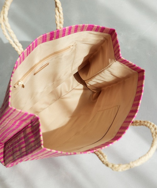 ROPE'（ロペ）の「ラフィアシートA4トートバック（ハンドバッグ・レディース・ピンク系その他2/イエロー/その他・FREE）」の13枚目の写真