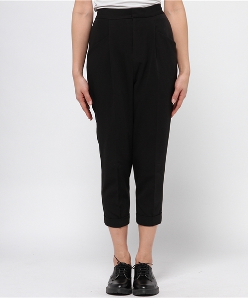 CIAOPANIC（チャオパニック）の「【Ciaopanic】TR無地ウエストゴムテーパード（その他パンツ・レディース・ブラック/ネイビー/グレー/ベージュ・FREE）」の5枚目の写真