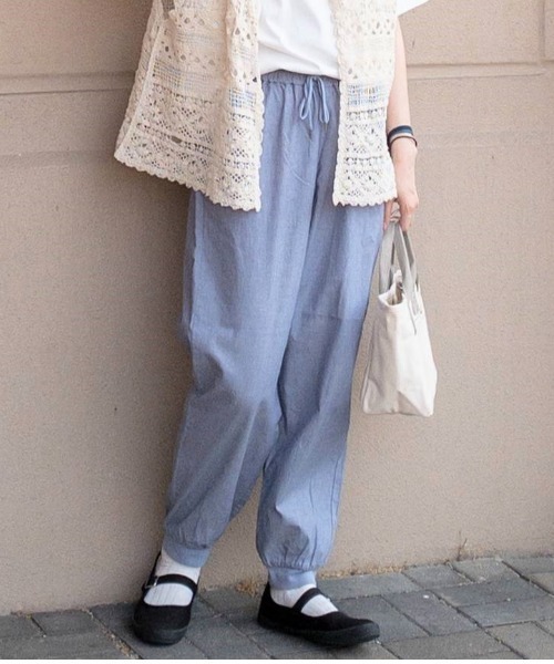 studio CLIP(スタディオクリップ)の「イージージョガーパンツ(その他パンツ・レディース・ネイビー/グリーン/ライトグレー/ピンク/ブルー/ベージュ・LARGE/MEDIUM/XXX-LARGE/PM/X-LARGE/PL/XX-LARGE)」の5枚目の写真