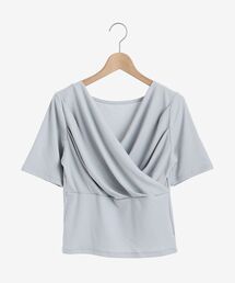 MAJESTIC LEGON | Ladyカシュクールトップス(Tシャツ/カットソー)