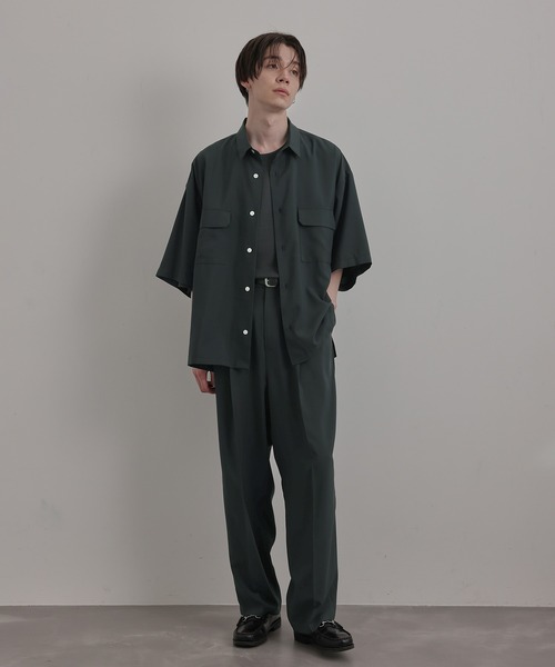 JUNRED（ジュンレッド）の「エアスルーハーフスリーブルーズシャツ（シャツ/ブラウス・メンズ・ブラック/ベージュ/ブルー系その他4・S/M/L）」の19枚目の写真